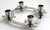 Biedermann & Sons Snowflake Advent Candle Ring, Chrome (H8300)