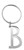 Ganz Initial Keyring - B (EL3325)