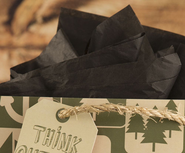 The Gift Wrap Company Solid Gift Tissue, Black