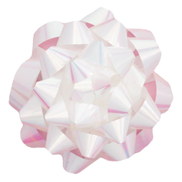 The Gift Wrap Company 3.5" Pearlized Gift Bow, White (4525-14)