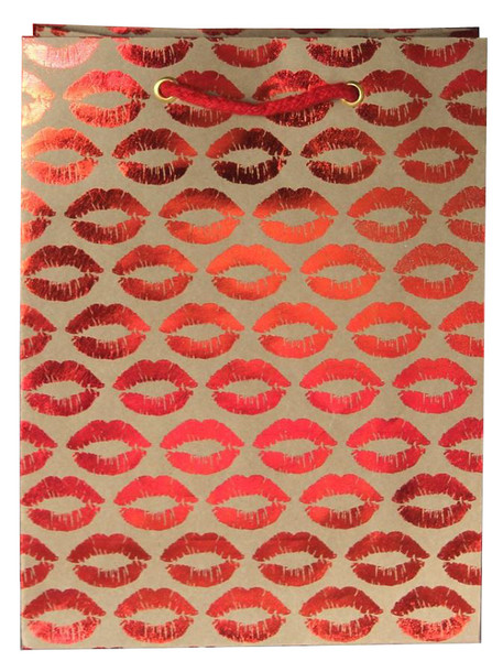 The Gift Wrap Company Medium Gift Bag, Kisses