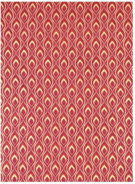The Gift Wrap Company Gift Wrap Sheets, Mini Feather Berry