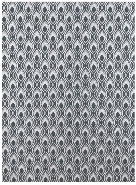 The Gift Wrap Company Gift Wrap Sheets, Mini Feather Black