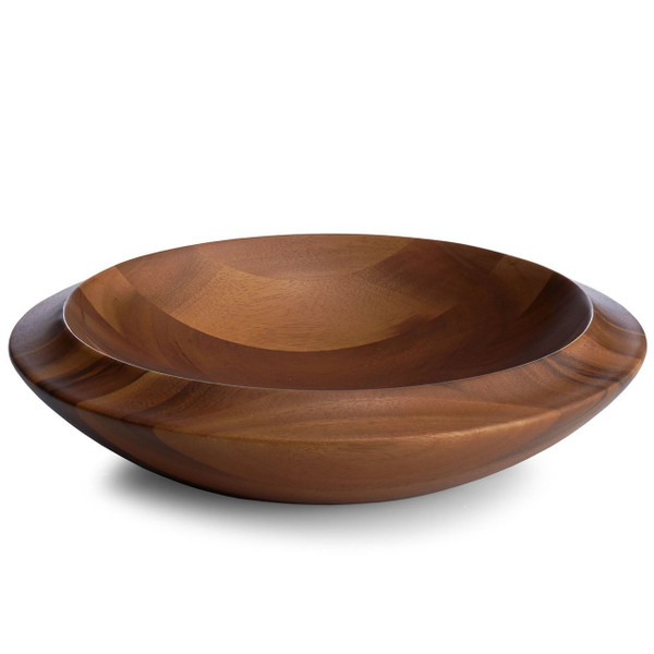 Nambe Skye Centerpiece Bowl, Wood