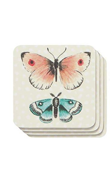 Now Designs Cork-Backed Coasters, Fly Away - Set of 4 (1780053)