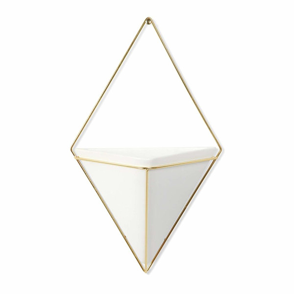 Umbra Trigg Hanging Planter Vase & Geometric Wall Decor Container (470752-524)