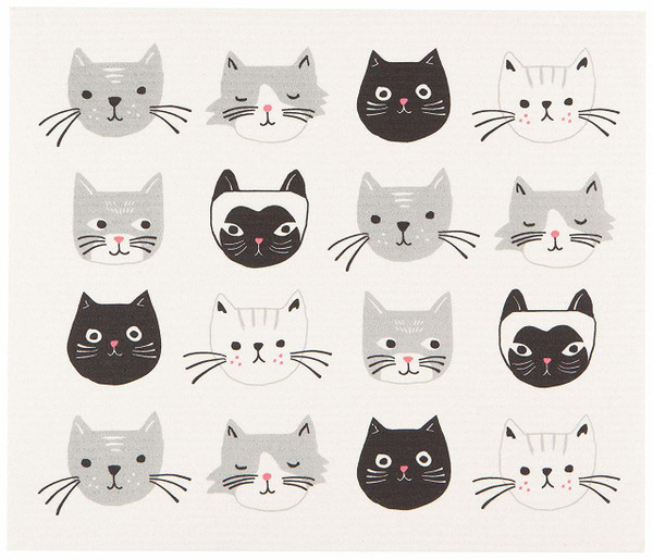 Now Designs Drying Mat Swedish Cats Meow