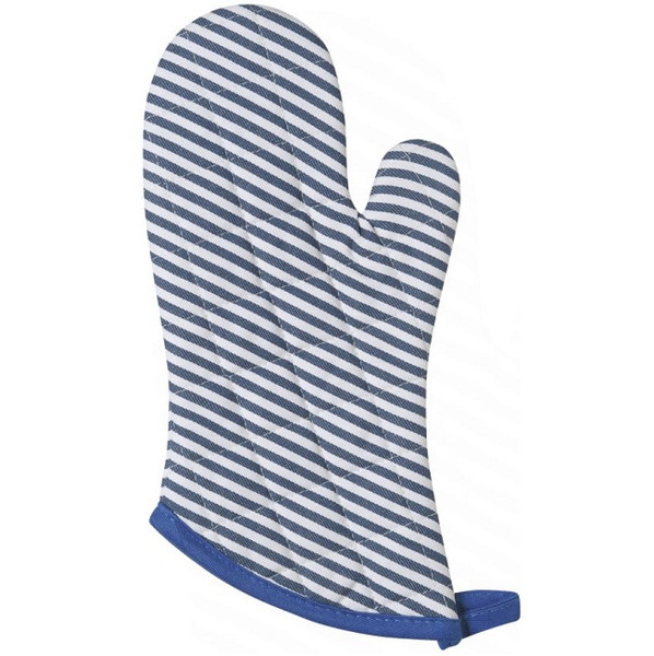 Now Designs Oven Mitt, Superior Royal Blue Narrow Stripe (501925)