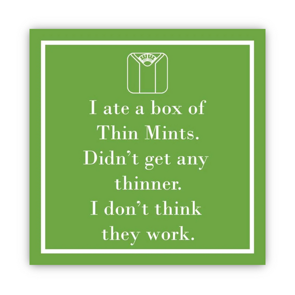 Paperproducts Design Beverage Napkins, Thin Mints - 2 Packs
