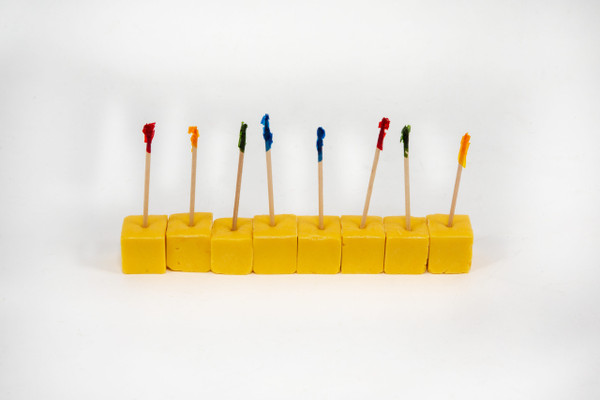 Just Dough It Replica Cheddar Cheese Cubes, Set of 8 (W0965-CHED)