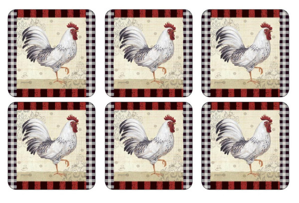 Pimpernel Coasters, Country Touch, Pack of 6