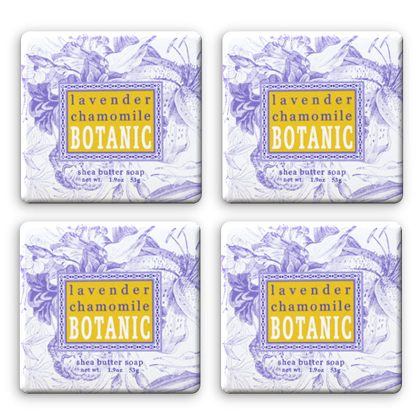 Greenwich Bay 1.9oz Soap, Lavender Chamomile - Set of 4 (R5H007)