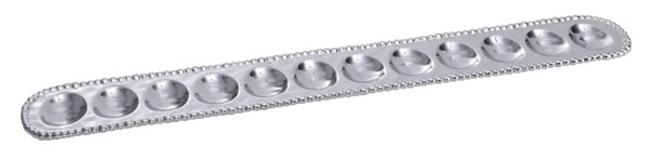 Pampa Bay Verona Porcelain Deviled Egg Tray, Silver (CER-2535)