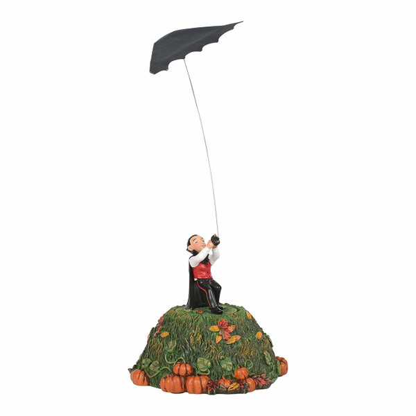 Department 56 Village Collections Accessories Halloween Bat Kite Fright Animated Figurine 10.44"