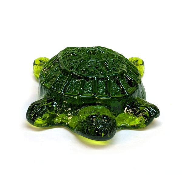 Blenko Turtle Paperweight, Olive (6403P06101)