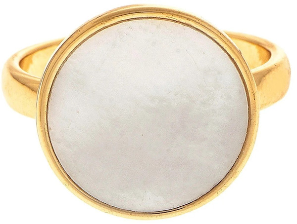 Rain Gold Mother of Pearl Ring