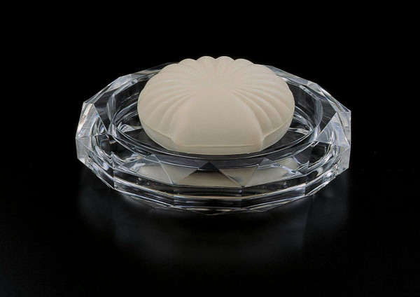 Huang Acrylic Diamond-Cut Soap Dish (4030)