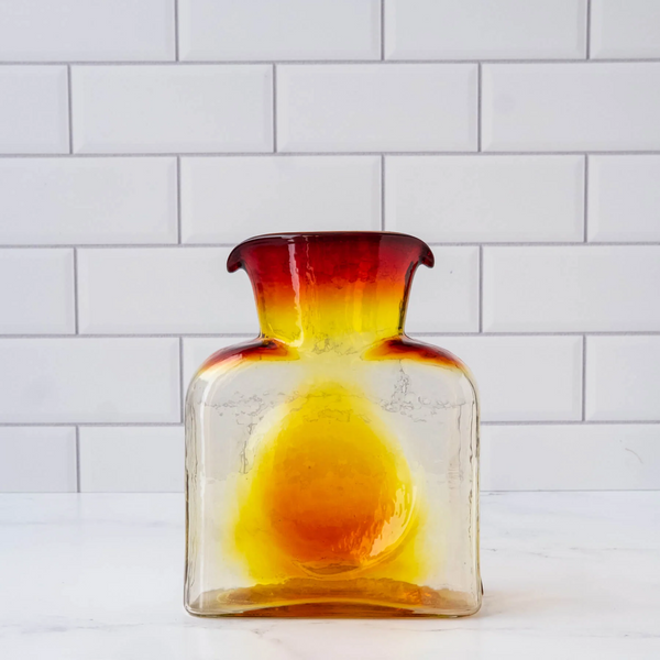Blenko Glass Water Bottle, Tangerine (0384001801)