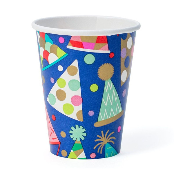 Caspari Paper Cups, Party Hats - 2 Packs (14620CP)