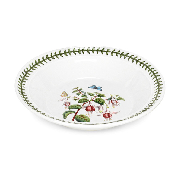 Portmeirion Botanic Garden Rimmed Soup Bowl, Fuchsia