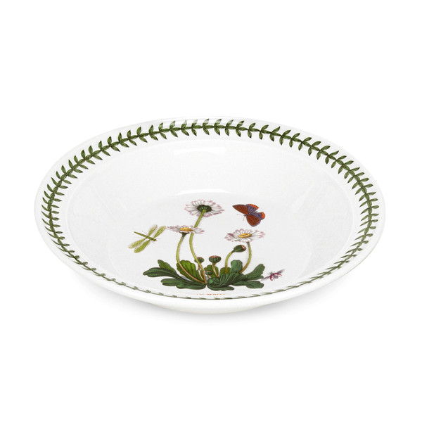 Portmeirion Botanic Garden Rimmed Soup Bowl, Daisy (60210DAISY)