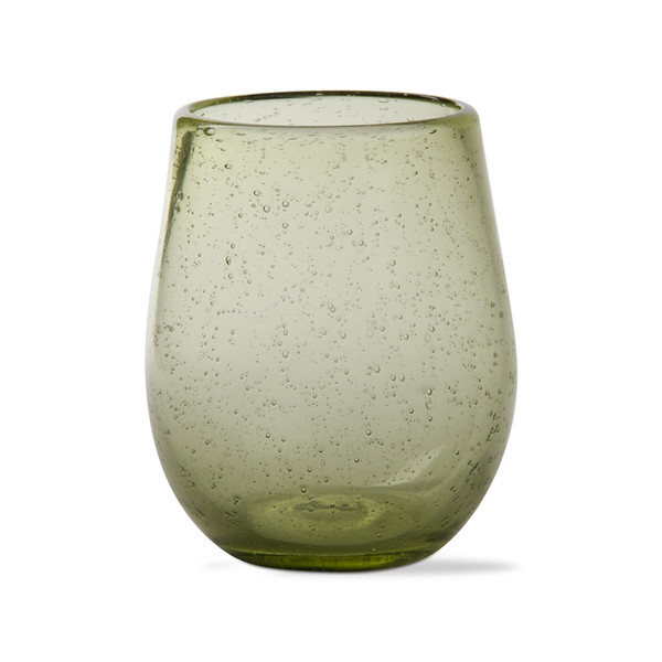 TAG Stemless Bubble Wine Glass, Foliage (G09029)