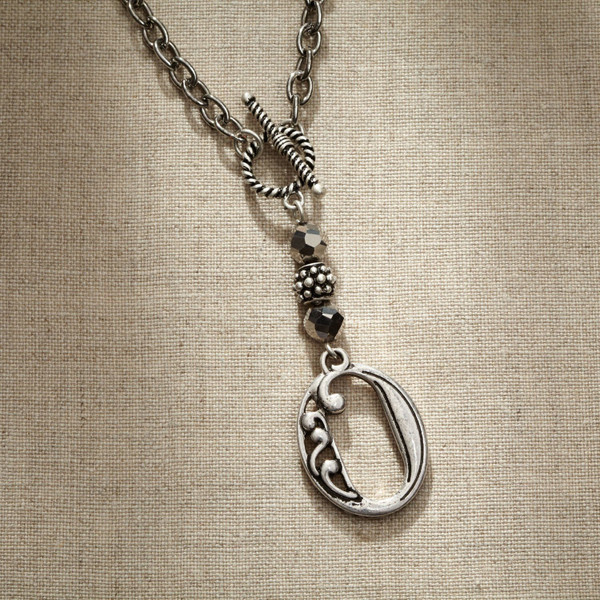 Enesco Jim Shore Monogram Necklace, Letter O (4047974)