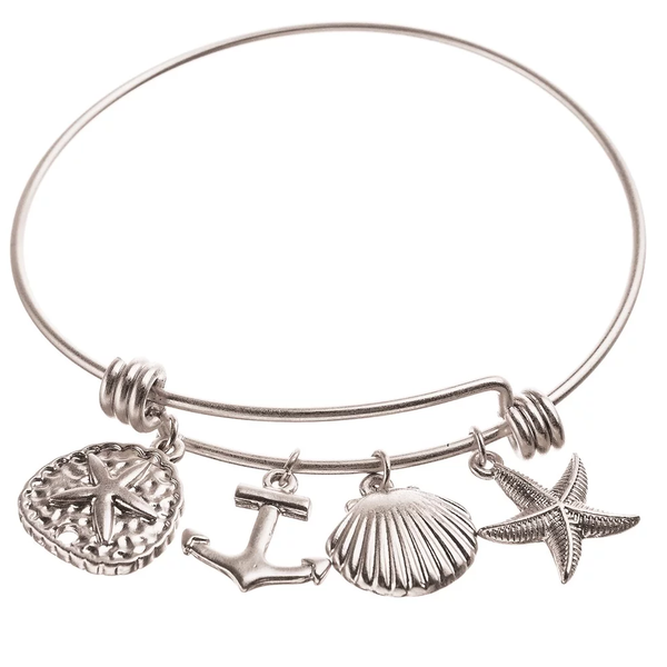 Rain Silver Sea Life Bangle Bracelet
