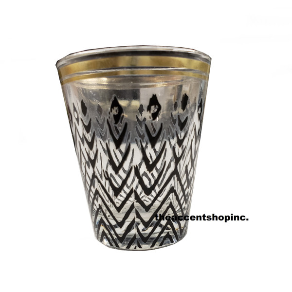 TAG Henna Shot Glass, Gold Lines