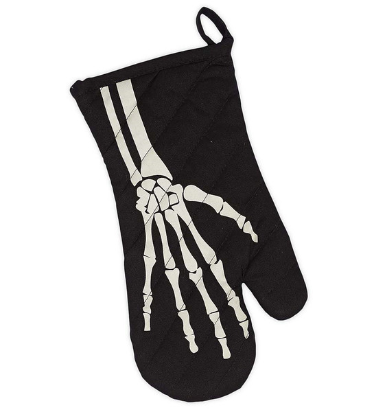 Design Imports India Oven Mitt, Skeleton