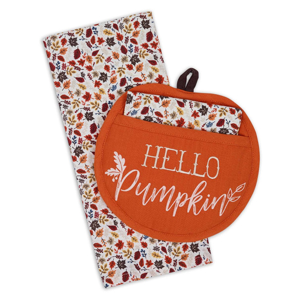 Design Imports Potholder Gift Set, Hello Pumpkin (750984)