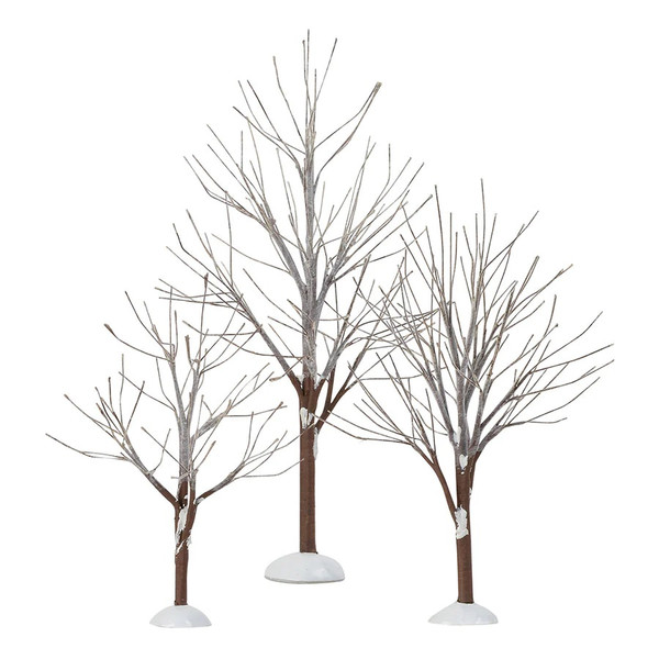 Department 56 Village Accessories, First Frost Trees - Set of 3 (800007)