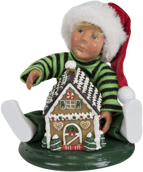 Byers' Choice Caroler, Toddler With Gingerbread House (1824)