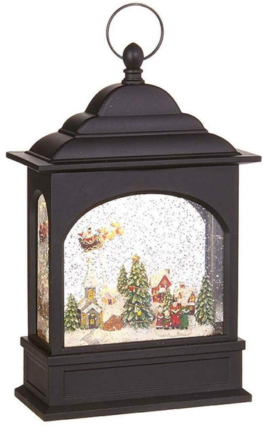 Raz Imports Lighted Water Lantern, Flying Santa (3800799)