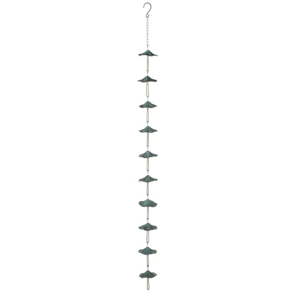 Midwest CBK Large Rain Chain, Green Mushroom