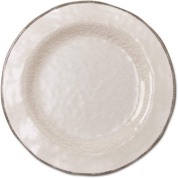 TAG Veranda 9" Melamine Salad Plates, Ivory - Set of 4 (205775)