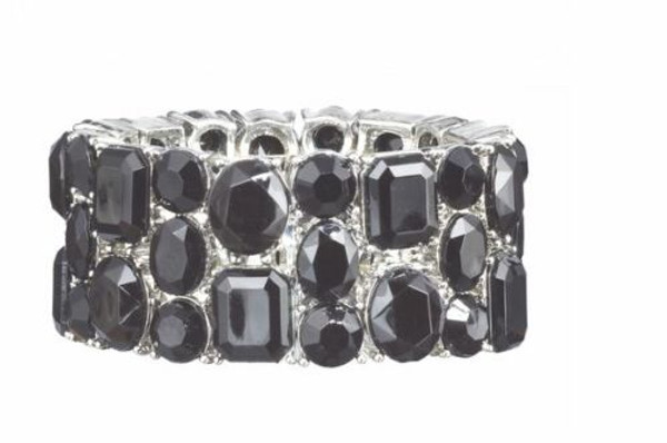 Ganz Holiday Bling Rhinestone Bracelet, Black