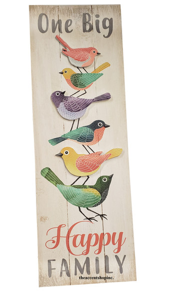Ganz Wooden Sign - One Big Happy Family (EA14092)