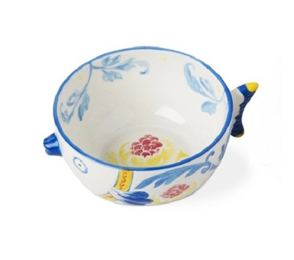 TAG Baci Fish Bowl, Blue Feathers (G11165A)