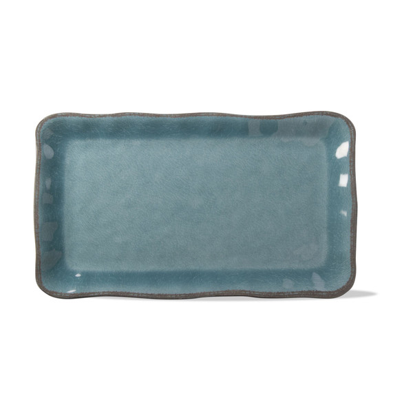 TAG Veranda Melamine Rectangular Platter, Aqua