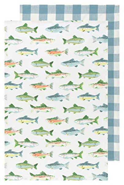 Now Designs Dishtowels, Gone Fishin - Set of 2 (2232079)