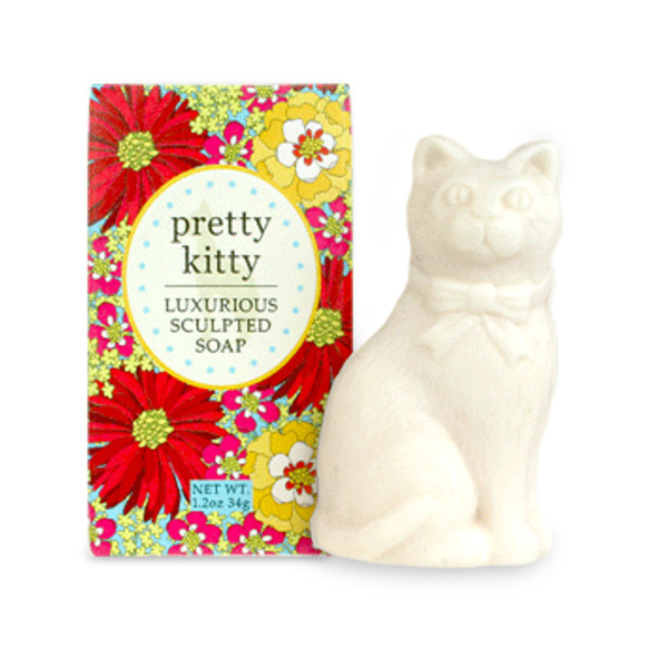 Greenwich Bay 1.2oz Sculpted Kitty Soap - Pretty (R57K02)