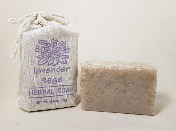 Greenwich Bay 6.4oz Sack Soap, Lavender Sage (R5M092)