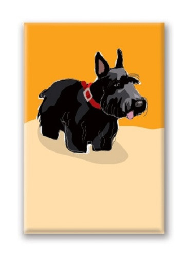 Paper Russells Scottish Terrier Fridge Magnet (MGN096)