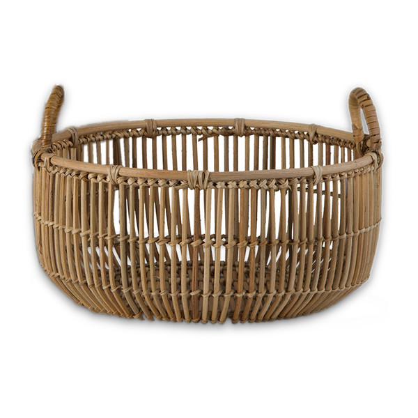 TAG Cabana Open Rattan Basket, Large (G11437A)