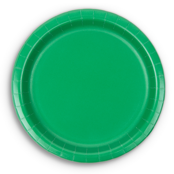 CEG Paper Lunch Plates, Emerald Green (79112B)