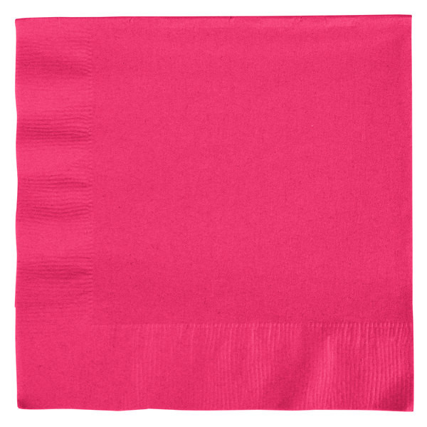 CEG Paper Luncheon Napkins, Hot Magenta (58177B)