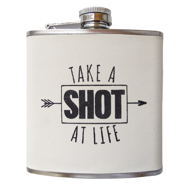 Midwest CBK "Take a Shot at Life" Flask