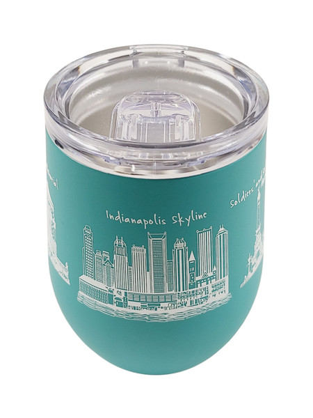 The Dish Indianapolis Insulated Tumbler, Aqua