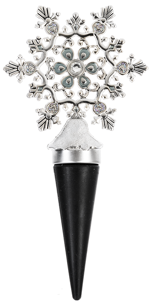 Ganz Snowflake Wine Bottle Topper, Teardrop